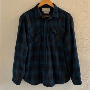 Imogene and Willie Blue Plaid Earl Shirt